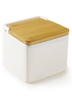 Ibili Pojemnik w kolorze beżowo-białym na sól - 11 x 11 x 11 cm ze sklepu Limango Polska w kategorii Pojemniki kuchenne - zdjęcie 186705085