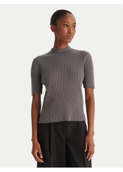 ACCESS FASHION Sweter 54-8046 Szary Slim Fit ze sklepu MODIVO w kategorii Swetry damskie - zdjęcie 186705489