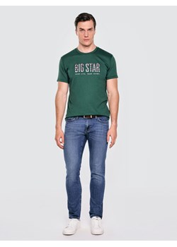 Koszulka męska z logo BIG STAR zielona Melsar 304 ze sklepu Big Star w kategorii T-shirty męskie - zdjęcie 186707137