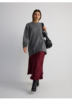Reserved - Sweter oversize z domieszką wełny - szary ze sklepu Reserved w kategorii Swetry damskie - zdjęcie 186708119