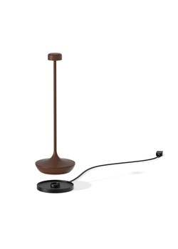 Lampka HoReCa LED bezprzewodowa DECA w kolorze corten z efektem rdzy 6 sztuk/komplet ze sklepu Lysne w kategorii Lampy stołowe - zdjęcie 186708267