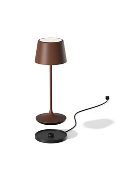 Lampka bezprzewodowa do restauracji LUNA 300 corten - efekt rdzy 6 sztuk/komplet ze sklepu Lysne w kategorii Lampy stołowe - zdjęcie 186708276