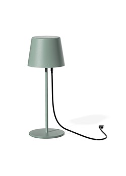 Lampka stołowa LED do hotelu PAOLA 300 zielono-szary matowy 6 sztuk/komplet ze sklepu Lysne w kategorii Lampy stołowe - zdjęcie 186708286