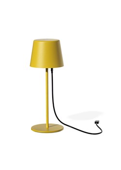 Kompaktowa lampa stołowa led bezprzewodowa PAOLA 300 w kolorze żółtym/musztardowym 6 sztuk/komplet ze sklepu Lysne w kategorii Lampy stołowe - zdjęcie 186708289