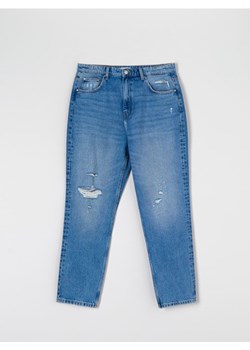 Sinsay - Jeansy mom high waist - niebieski - id: 3822E-55J - marki Sinsay - 186708447 Sinsay - Jeansy mom high waist - niebieski ze sklepu Sinsay w kategorii Jeansy damskie - zdjęcie 186708447