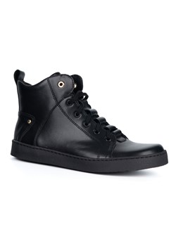 Barefoot buty skórzane minimalisthyczne Riley ocieplane czarne ze sklepu butyolivier w kategorii Botki - zdjęcie 186708485