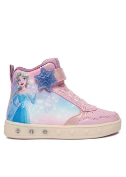 Sneakersy Geox J Skylin J568WF 0ANAJ C8004 M Różowy ze sklepu eobuwie.pl w kategorii Buty sportowe dziecięce - zdjęcie 186708605
