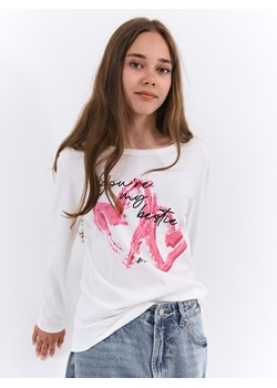 GATE Bawełniana koszulka z nadrukiem 3Y ze sklepu gateshop w kategorii Bluzki dziewczęce - zdjęcie 186711455