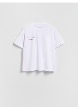 Reserved - T-shirt z nadrukami - złamana biel ze sklepu Reserved w kategorii Bluzki damskie - zdjęcie 186712127