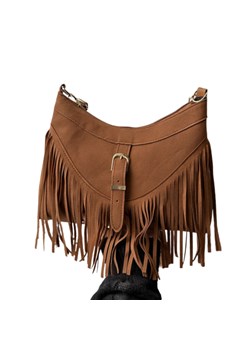 Torebka damska z frędzlami camel SB96 ze sklepu butyolivier w kategorii Listonoszki - zdjęcie 186715367