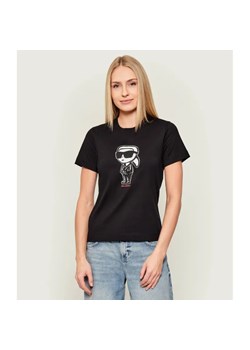 Karl Lagerfeld T-shirt IKON SKETCH | Regular Fit ze sklepu Gomez Fashion Store w kategorii Bluzki damskie - zdjęcie 186715477