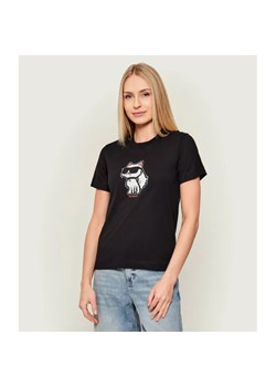 Karl Lagerfeld T-shirt IKON SKETCH CHOUPETTE | Regular Fit ze sklepu Gomez Fashion Store w kategorii Bluzki damskie - zdjęcie 186715478