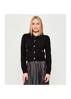 POLO RALPH LAUREN Wełniany kardigan Cable | Cropped Fit | z dodatkiem kaszmiru ze sklepu Gomez Fashion Store w kategorii Swetry damskie - zdjęcie 186715518