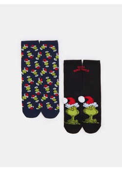 Sinsay - Skarpetki 2 pack Grinch - wielobarwny ze sklepu Sinsay w kategorii Skarpetki męskie - zdjęcie 186720347