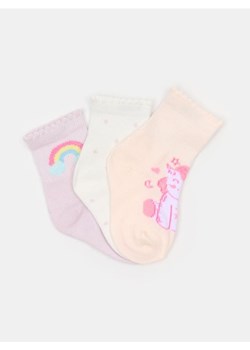 Sinsay - Skarpetki 3 pack - fioletowy ze sklepu Sinsay w kategorii Skarpetki dziecięce - zdjęcie 186721895