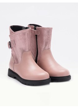 Lelli Kelly Skórzane botki "Justine" w kolorze jasnoróżowym ze sklepu Limango Polska w kategorii Buty zimowe dziecięce - zdjęcie 186722497