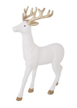 Bizzotto Figurka dekoracyjna "Reindeer" w kolorze białym - wys. 45 cm - id: 17900600 - marki Bizzotto - 186722995 Bizzotto Figurka dekoracyjna "Reindeer" w kolorze białym - wys. 45 cm ze sklepu Limango Polska w kategorii Dekoracje - zdjęcie 186722995