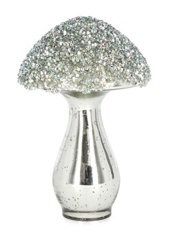 Bizzotto Figurka dekoracyjna "Mushroom" w kolorze srebrnym - wys. 19 cm - id: 17900602 - marki Bizzotto - 186722997 Bizzotto Figurka dekoracyjna "Mushroom" w kolorze srebrnym - wys. 19 cm ze sklepu Limango Polska w kategorii Dekoracje - zdjęcie 186722997
