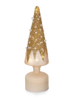 Bizzotto Dekoracyjna lampa LED "Karyn" w kolorze złoto-kremowym - wys. 30 cm - id: 17900612 - marki Bizzotto - 186723006 Bizzotto Dekoracyjna lampa LED "Karyn" w kolorze złoto-kremowym - wys. 30 cm ze sklepu Limango Polska w kategorii Oświetlenie - zdjęcie 186723006