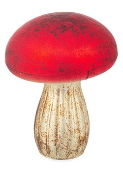 Bizzotto Figurka dekoracyjna "Mushroom" w kolorze złoto-czerwonym - wys. 20 cm - id: 17900613 - marki Bizzotto - 186723008 Bizzotto Figurka dekoracyjna "Mushroom" w kolorze złoto-czerwonym - wys. 20 cm ze sklepu Limango Polska w kategorii Dekoracje - zdjęcie 186723008