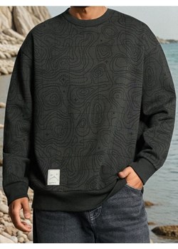 Sinsay - Bluza crewneck ze wzorem - zielony ze sklepu Sinsay w kategorii Bluzy męskie - zdjęcie 186725318