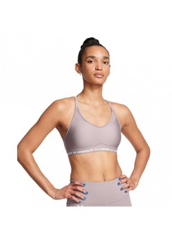 Biustonosz treningowy Under Armour UA Crossback Low Bra - beżowy ze sklepu Sportstylestory.com w kategorii Biustonosze - zdjęcie 186725535