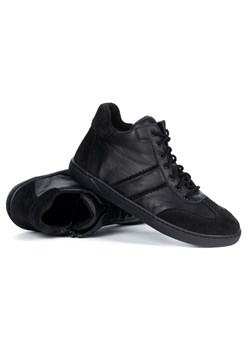Buty barefoot minimalistyczne skórzane WASAK 0802W czarne ze sklepu butyolivier w kategorii Buty zimowe męskie - zdjęcie 186725875