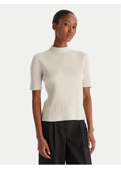 ACCESS FASHION Sweter 54-8046 Beżowy Slim Fit ze sklepu MODIVO w kategorii Swetry damskie - zdjęcie 186729355