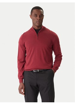 BOSS Sweter Ebenji 50528300 Czerwony Regular Fit ze sklepu MODIVO w kategorii Swetry męskie - zdjęcie 186729388