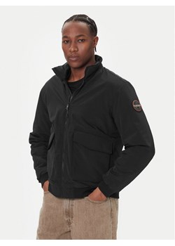 Napapijri Kurtka bomber A-Giovi NP0A88U2 Czarny Regular Fit ze sklepu MODIVO w kategorii Kurtki męskie - zdjęcie 186729455