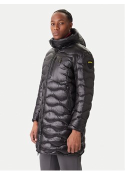 Blauer Płaszcz zimowy Impermeabile 25WBLUK03068 Czarny Regular Fit ze sklepu MODIVO w kategorii Płaszcze męskie - zdjęcie 186729505