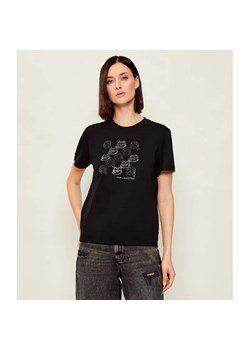Karl Lagerfeld T-shirt ikon seasonal | Regular Fit ze sklepu Gomez Fashion Store w kategorii Bluzki damskie - zdjęcie 186731866