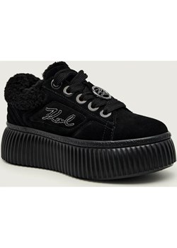 Karl Lagerfeld Sneakersy KREEPER LO | shearling | zamsz ze sklepu Gomez Fashion Store w kategorii Buty sportowe damskie - zdjęcie 186731907