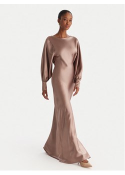 ACCESS FASHION Sukienka wieczorowa 54-3349-237 Szary Regular Fit ze sklepu MODIVO w kategorii Sukienki - zdjęcie 186732397