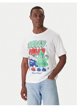Jack&Jones T-Shirt Holiday Cartoon 12287550 Biały Relaxed Fit ze sklepu MODIVO w kategorii T-shirty męskie - zdjęcie 186732479