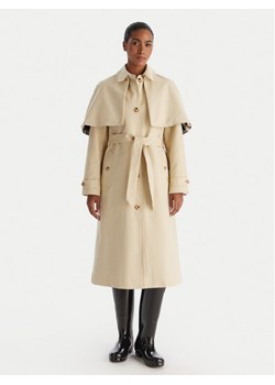 Hunter Trencz Keltie HARW0014251 Beżowy Regular Fit ze sklepu MODIVO w kategorii Płaszcze damskie - zdjęcie 186732485