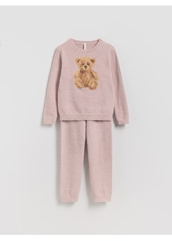 Reserved - Puszysta piżama z długimi spodniami - brudny róż ze sklepu Reserved w kategorii Piżamy dziecięce - zdjęcie 186733558