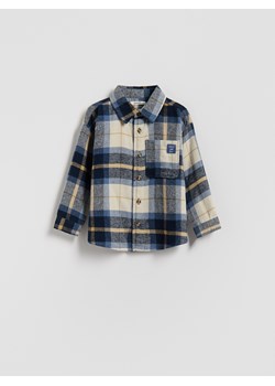 Reserved - Bawełniana koszula w kratę - niebieski ze sklepu Reserved w kategorii Koszule chłopięce - zdjęcie 186734305