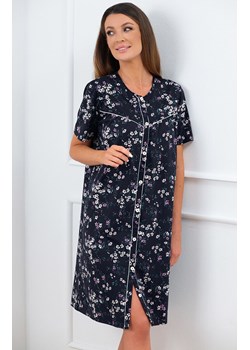 Koszula nocna damska na krótki rękaw Celestina, Kolor granatowy-wzór, Rozmiar M, Italian Fashion ze sklepu Primodo w kategorii Koszule nocne - zdjęcie 186736185