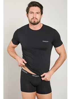 Kappa męski zestaw bielizny czarny t-shirt i bokserki bawełna K1000, Kolor czarny, Rozmiar M, Kappa ze sklepu Primodo w kategorii Majtki męskie - zdjęcie 186736238