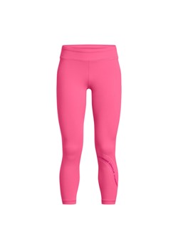 Dziewczęce legginsy treningowe Under Armour G Motion Branded Ankle Leg - różowe ze sklepu Sportstylestory.com w kategorii Spodnie dziewczęce - zdjęcie 186737839
