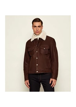 BOSS BLACK Skórzana kurtka Mordy_DB | BOSS X David Beckham | Regular Fit | z dodatkiem wełny ze sklepu Gomez Fashion Store w kategorii Kurtki męskie - zdjęcie 186737979