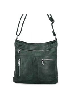 Uniwersalna Torebka Damska Listonoszka firmy Herisson 13K392 Butelkowa Zieleń ze sklepu PaniTorbalska w kategorii Torby Shopper bag - zdjęcie 186738427