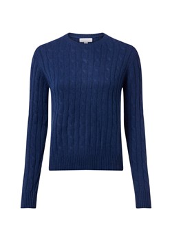 brookshire Wełniany sweter damski Kobiety Wełna indygo jednolity ze sklepu vangraaf w kategorii Swetry damskie - zdjęcie 186738519