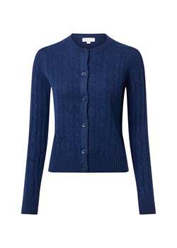 brookshire Wełniany kardigan damski Kobiety Wełna indygo jednolity ze sklepu vangraaf w kategorii Swetry damskie - zdjęcie 186738526