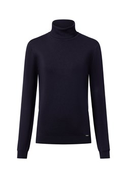 More & More Damski sweter z golfem Kobiety Sztuczne włókno granatowy jednolity ze sklepu vangraaf w kategorii Swetry damskie - zdjęcie 186738535