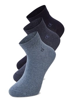 Calvin Klein Skarpety w 3-paku Mężczyźni Bawełna indygo jednolity ze sklepu vangraaf w kategorii Skarpetki męskie - zdjęcie 186738555