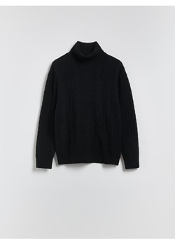 Reserved - Sweter z wełną - czarny ze sklepu Reserved w kategorii Swetry męskie - zdjęcie 186739275
