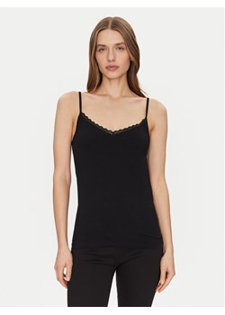 Triumph Top Feel Of Cotton 10224994 Czarny Slim Fit ze sklepu MODIVO w kategorii Bluzki damskie - zdjęcie 186740947