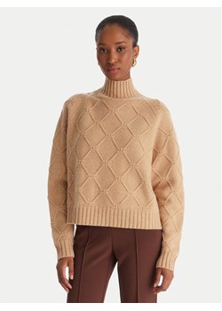 Elisabetta Franchi Sweter MK-55T-57E2 Brązowy Regular Fit ze sklepu MODIVO w kategorii Swetry damskie - zdjęcie 186740985
